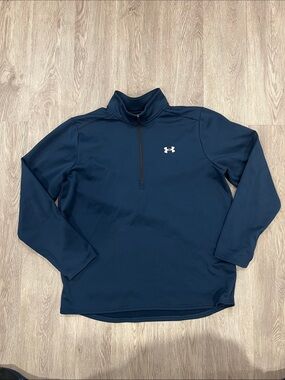 Under Armour Men's Navy Blue 1/4 Zip Performance Pullover